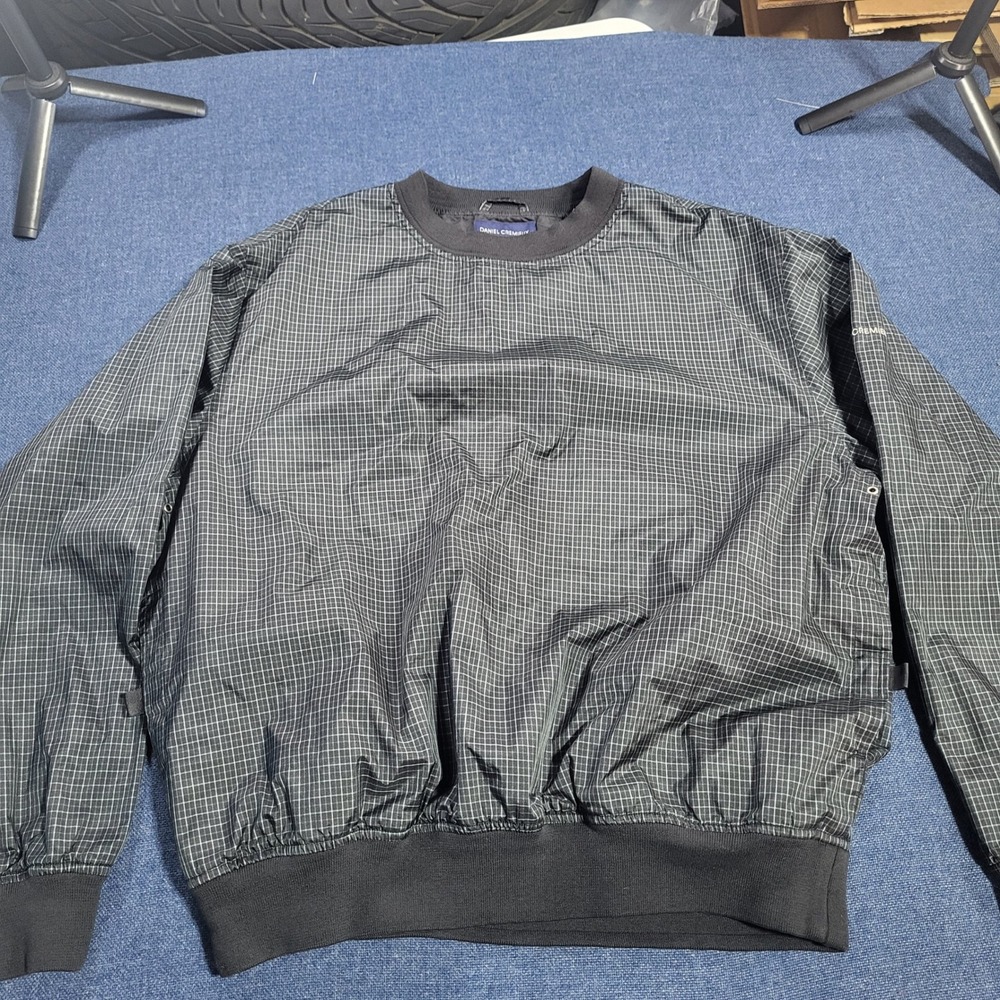 DANIEL CREMIEUX COLLECTION  Pullover Windbreaker Jacket L Checkered Lightweight